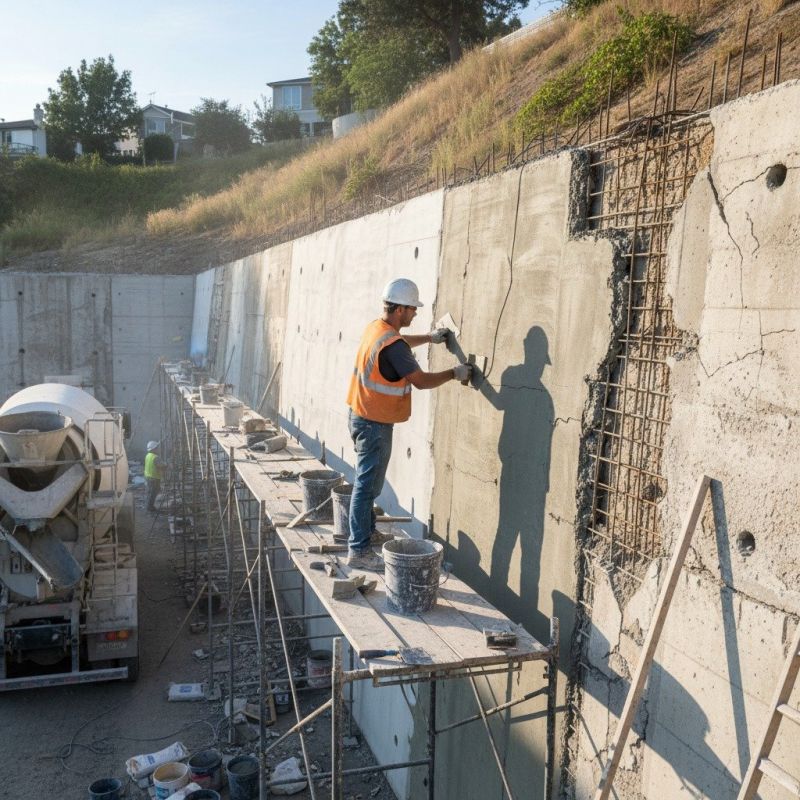 Cement Wall Repair