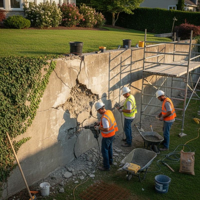 Cement Wall Repair
