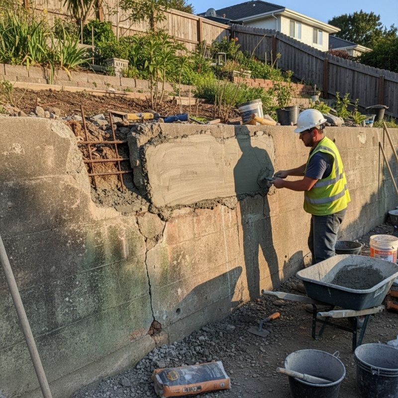 Cement Wall Repair